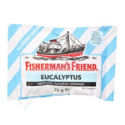 Fishermans Friend bonbóny dia eukalyptus/modré 25g Fishermans Friend bonbóny dia eukalyptus/modré 25g