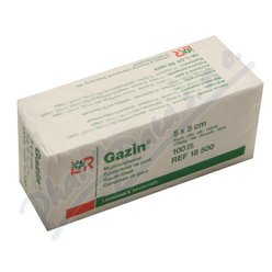 Gáza hydrofil.skl.kompr.Gazin 8vr.5x5cm/100ks