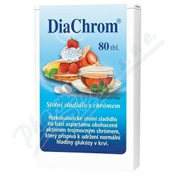 DiaChrom tbl.80 nízkokalorické sladidlo DiaChrom tbl.80 nízkokalorické sladidlo