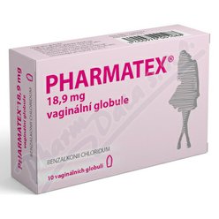 Pharmatex vaginální globule 18.9mg vag.gbl.10 Pharmatex vaginální globule 18.9mg vag.gbl.10