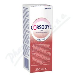 Corsodyl 0.1% ústní voda 200ml Corsodyl 0.1% ústní voda 200ml
