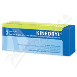 Kinedryl 25mg/30mg tbl.nob.10 Kinedryl 25mg/30mg tbl.nob.10