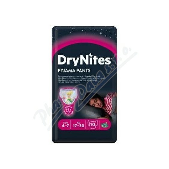 DryNites kalhotky absorb.dívky 4-7let/17-30kg/10ks
