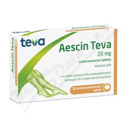 Aescin Teva 20mg tbl.flm.30 Aescin Teva 20mg tbl.flm.30