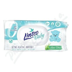 LINTEO BABY Vlhčené ubrousky s Aloe vera 80ks