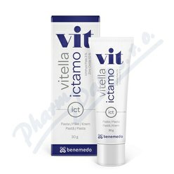 Vitella Ictamo pasta s bílým ichthyolem 30g Vitella Ictamo pasta s bílým ichthyolem 30g