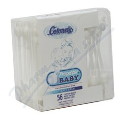 Vatové tyčinky Baby Protector 56ks Vatové tyčinky Baby Protector 56ks