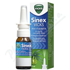 Sinex Vicks aloe+eukal 0.5mg/ml nas.spr.1x15ml/7.5 Sinex Vicks aloe+eukal 0.5mg/ml nas.spr.1x15ml/7.5