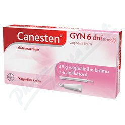 Canesten Gyn 6 dní 0.01g/g vag.crm 35g+apl Canesten Gyn 6 dní 0.01g/g vag.crm 35g+apl