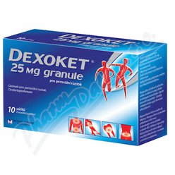 Dexoket 25mg por.gra.sol.10 Dexoket 25mg por.gra.sol.10