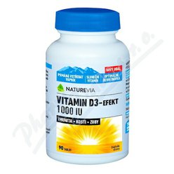 NatureVia Vitamin D3-Efekt 1000 IU tbl.90 NatureVia Vitamin D3-Efekt 1000 IU tbl.90
