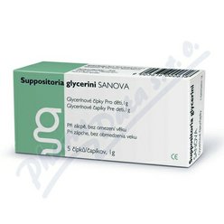 SUPP.GLYCERINI SANOVA Glycerín.čípky Děti 1g 5ks SUPP.GLYCERINI SANOVA Glycerín.čípky Děti 1g 5ks