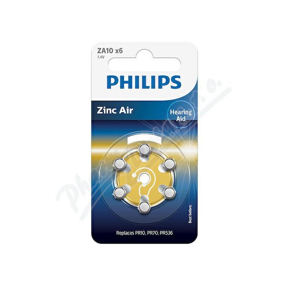 Baterie do naslouchadel PHILIPS ZA10B6A/00 6ks