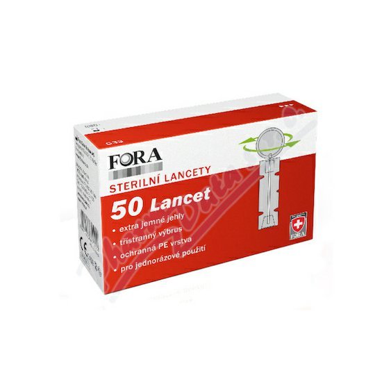 Lancety ke glukometru FORA Diamond 50ks