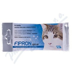FIPRON 50mg k nakapání na kůži-spot-on pro kočky FIPRON 50mg k nakapání na kůži-spot-on pro kočky