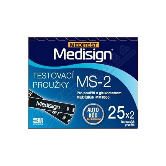 Medisign MS-2 testovací proužky 25x2ks