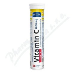Biotter Vitamín C 1000mg FORTE 20ks šumivých tbl. Biotter Vitamín C 1000mg FORTE 20ks šumivých tbl.