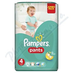 Pampers Pants 4 plenkové kalhotky 9-15kg 52ks
