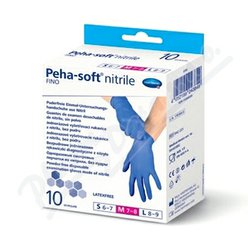 Rukavice vyš.Peha-soft NITRILE FINO M 10ks