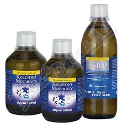 Koloidní minerály 2x300ml + Ag100 10ppm 500ml