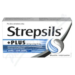 Strepsils Plus 0.6mg/1.2mg/10mg pas.24 CZ Strepsils Plus 0.6mg/1.2mg/10mg pas.24 CZ