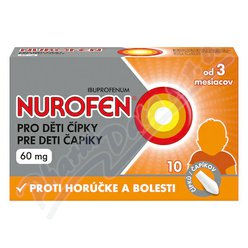 Nurofen pro děti 60mg rct.sup.10 Nurofen pro děti 60mg rct.sup.10