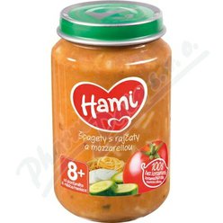 Hami Špagety s rajčaty a mozzarellou 200g 8m+
