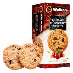 Walkers sušenky Ovesné vločky s brusinkami 150g Walkers sušenky Ovesné vločky s brusinkami 150g