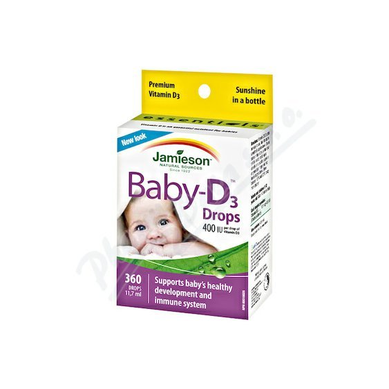 JAMIESON Baby-D3 Vitamín D3 400 IU kapky 11.7ml