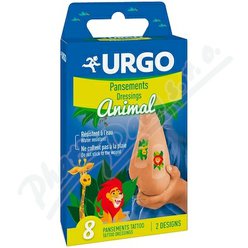 URGO TATTOO Animal Dětská náplast 8ks URGO TATTOO Animal Dětská náplast 8ks