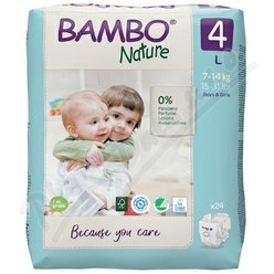 Bambo Nature 4 děts.plenkové kalhotky 7-14kg 24ks Bambo Nature 4 děts.plenkové kalhotky 7-14kg 24ks