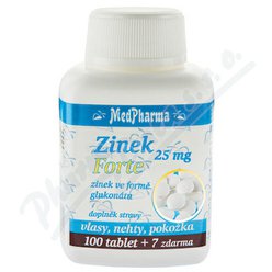 MedPharma Zinek 25mg Forte tbl.107 MedPharma Zinek 25mg Forte tbl.107