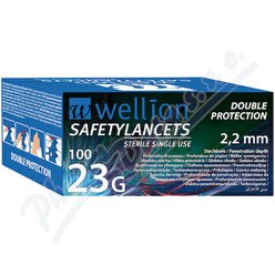 Wellion Safety Lancets jednoráz.bezp.jeh.23G 100ks