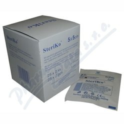 Gáza kompr.ster.Steriko 8 vrstev 5x5cm 25x2ks Gáza kompr.ster.Steriko 8 vrstev 5x5cm 25x2ks