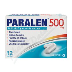 Paralen 500mg tbl.nob.12 Paralen 500mg tbl.nob.12