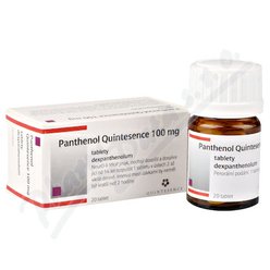 Panthenol Quintesence 100mg tbl.nob.20 Panthenol Quintesence 100mg tbl.nob.20