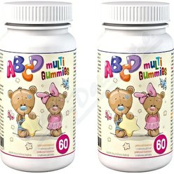 ABCD Multi Gummies 2x60 pektinových bonbónů