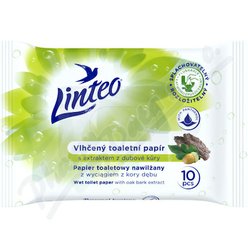 Vlhčený toaletní papír LINTEO 10ks s dubovou kůrou Vlhčený toaletní papír LINTEO 10ks s dubovou kůrou