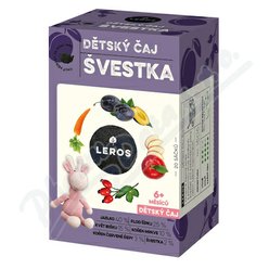 LEROS Dětský čaj Švestka 6m 20x2g