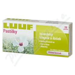 LUUF Pastilky Islandský Lišejník a Ibišek pas.20 LUUF Pastilky Islandský Lišejník a Ibišek pas.20