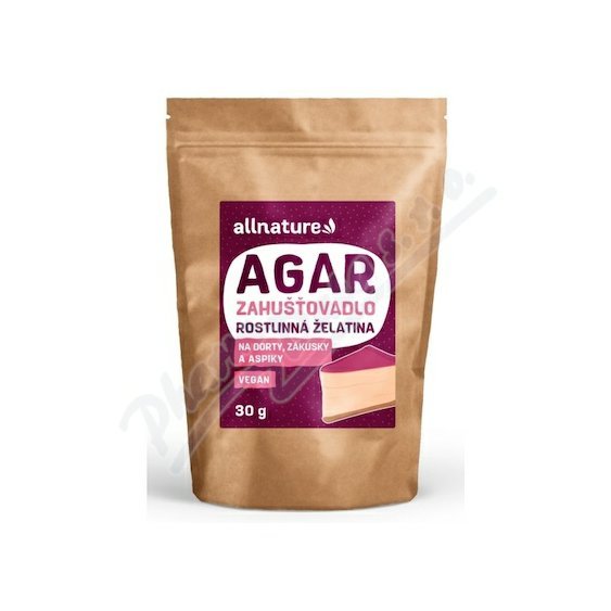 Allnature Agar rostlinná želatina 30g