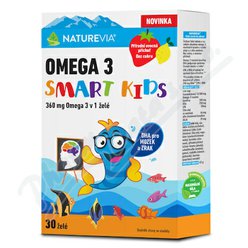 NatureVia Omega 3 Smart Kids 30 želé