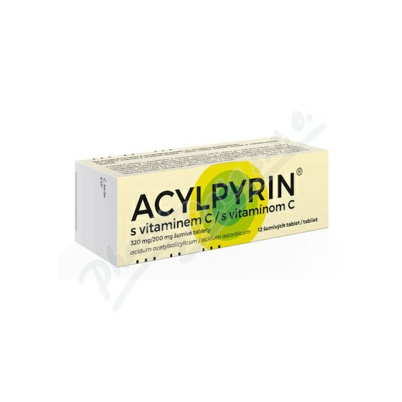 Acylpyrin s vitaminem C 320mg/200mg tbl.eff.12