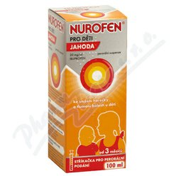 Nurofen pro děti jahoda 20mg/ml por.sus.1x100ml Nurofen pro děti jahoda 20mg/ml por.sus.1x100ml