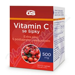 GS Vitamin C 500mg se šípky tbl.50+10 GS Vitamin C 500mg se šípky tbl.50+10