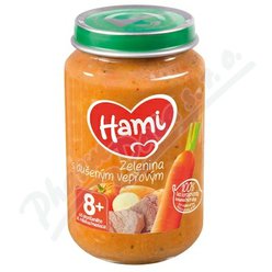 Hami Zelenina s dušeným vepřovým 200g 8M+