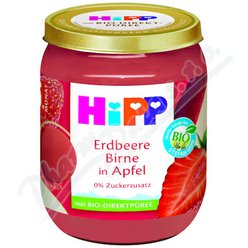 HiPP Jablka s jahodami a hruškami BIO 4/6m 160g