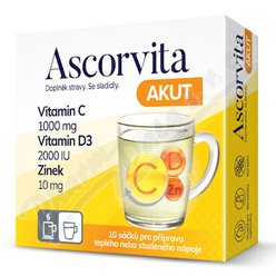 Ascorvita AKUT nápoj 10x3g Ascorvita AKUT nápoj 10x3g
