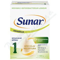 Sunar Sensitive 1 od 0-6m 500g Sunar Sensitive 1 od 0-6m 500g