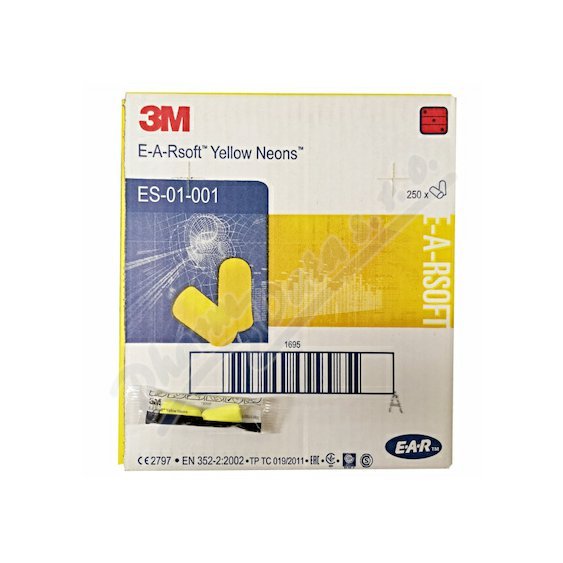 3M E-A-Rsoft Yellow Neons chránič sluchu 250 párů